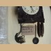 orologio a cucu con pesi di epoca meta 900 in baghelite